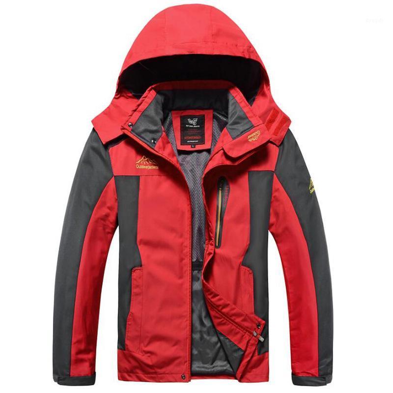 

Men's Windproof Hiking Camping Jacket Autumn Winter Climbing Windbreaker Outdoor Sport Coats Fishing Waterproof Jackets1, Black
