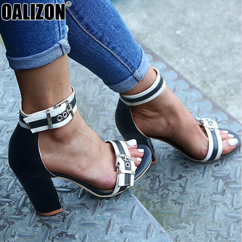 

New Summer Women Buckle Strap Peep Toe Casual High Chunky Heels Platforms Mujer Female Shoes Gladiator Roman Lady Sandals R2461, Red