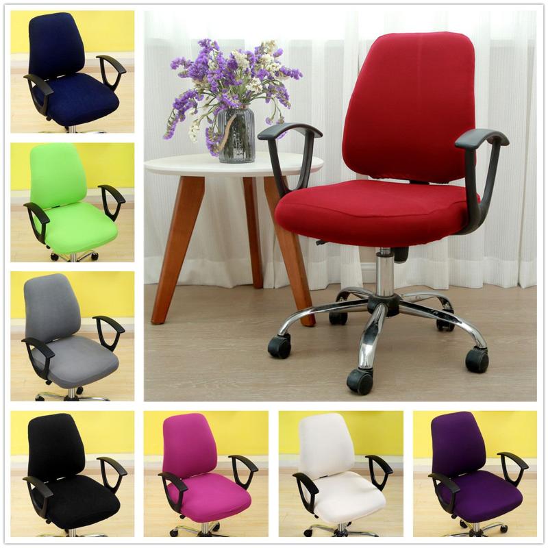 

Stretchable Waterproof Office Chair Cover Computer Chair Covers High Back Desk Slipcovers for Universal Rotating Armchair