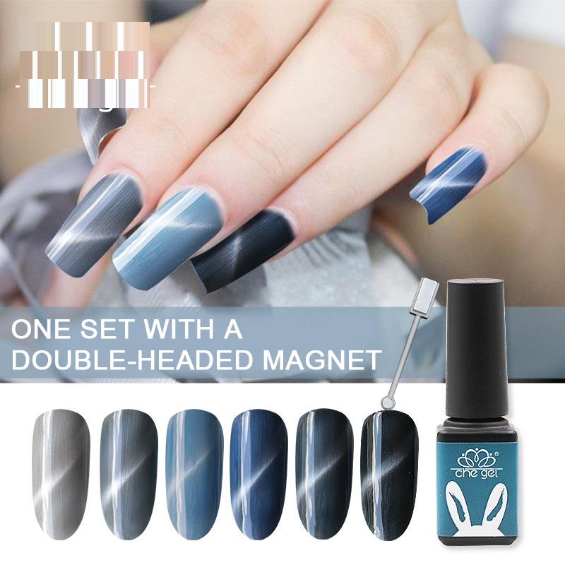 

Cat's Eye Nail Polish Nail Gel Gray Jade UV Gel Art UV Gray Milky Way For Manicure Art Dropshipping TSLM2, 07