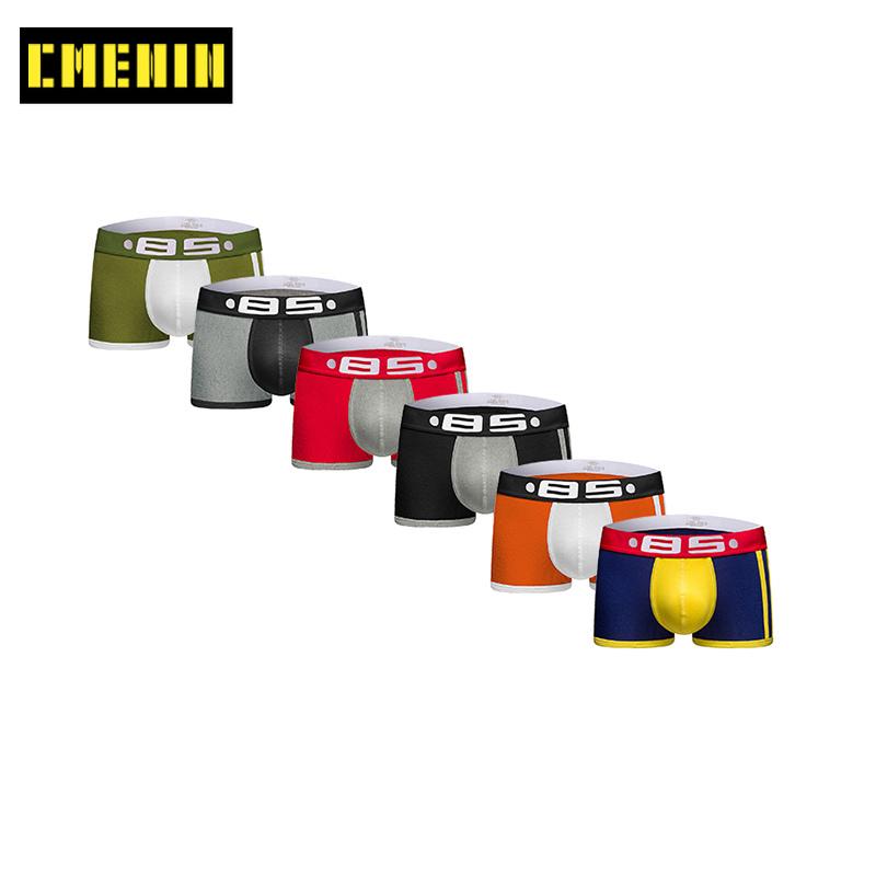 

Underpants CMENIN 6Pcs/lot Cotton Boxer Men Underware Boxers Print Soft Sexy Mens Underwear Boxershorts Top Panties BS70, (6)bs70-navyblue