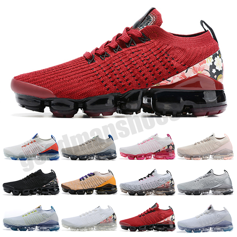 

2021 Newest Women and Men Running Shoes Fly 2.0 3.0 Knit Triple Black White Blue sports Shoes Trainers True Mesh Sneakers 36-45, Color 1