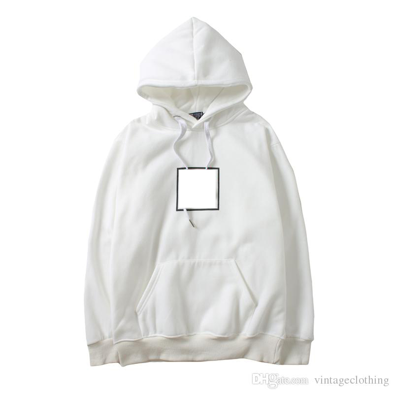 

Men Women Long Sleeve Hip Hop Hoodies Loose Fashion Winter Autumn Black White Sweater Designer Sweatshirts
