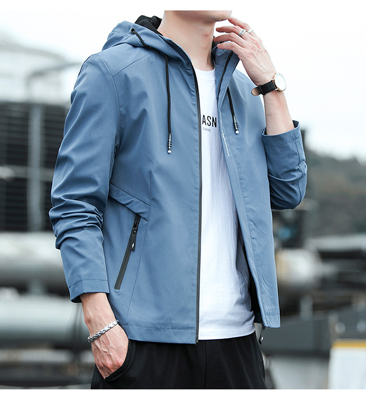 

The Blue The New Trend Of The Autumn Wear Casual Jacket Menswear Joker Autumn/Winter Wool Coat