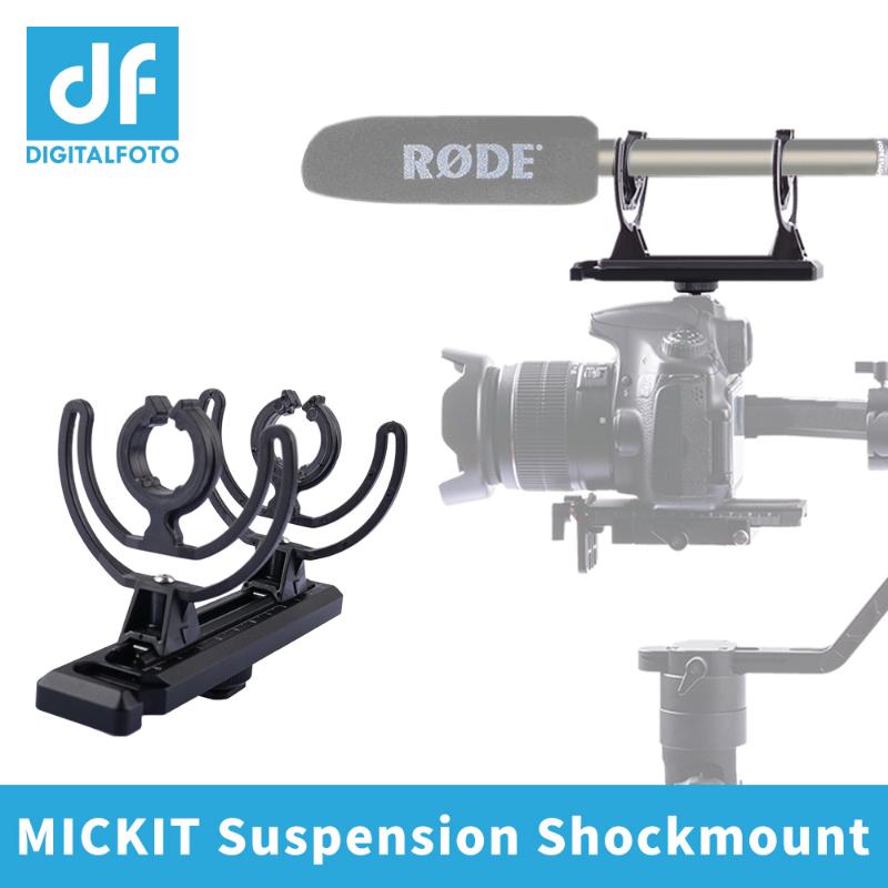 

DIGITALFOTO MICKIT suspension shockmount ensure maximum isolation from any handling vibrations hot shoe camera microphone holder