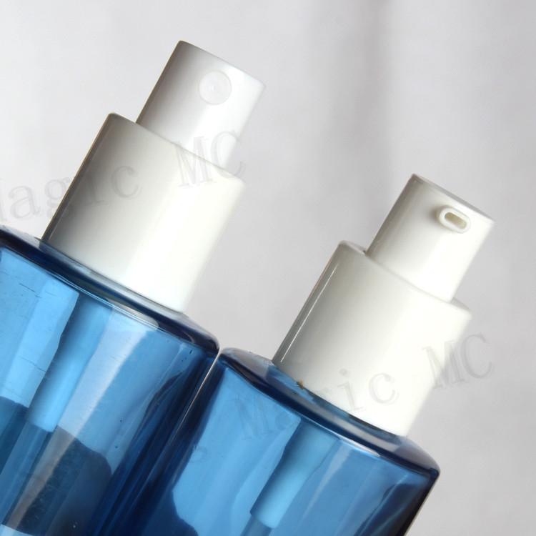 

50 X 80ML Empty White/Blue/Green/Frosted Glass Lotion Bottles with Gold Pump/Sprayer,Skin Care Container For Perfume/Foundation