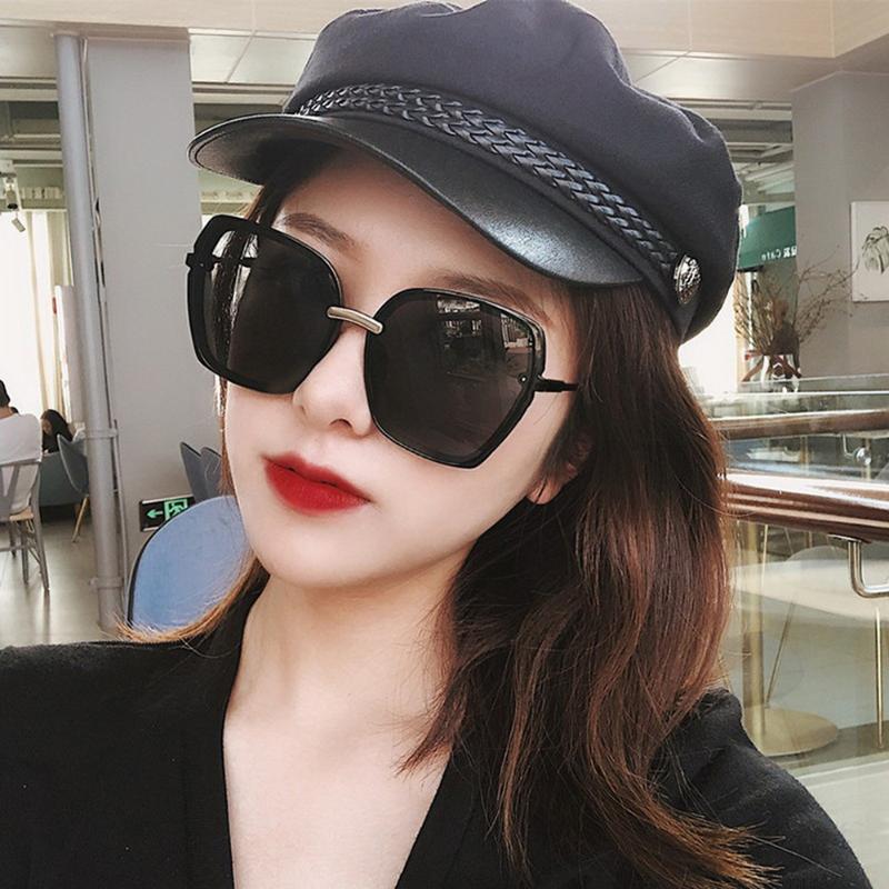 

Sunglasses Retro Square Women Men 2022 Plastic Large Frame Eyeglasses Luxury Design Gradient Thick Lentes De Sol Mujer, White;black