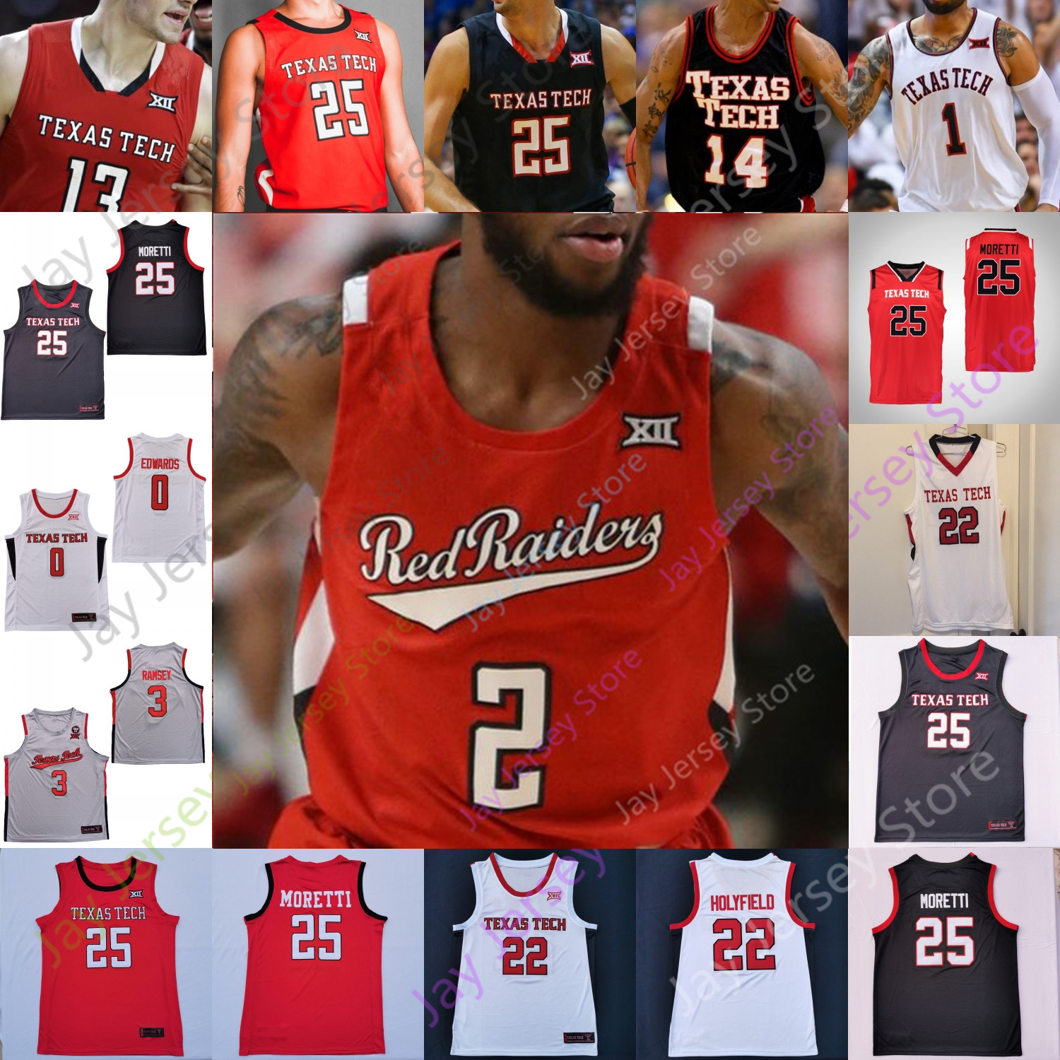

Texas Tech Basketball Jersey NCAA College Adonis Arms Marcus Santos-Silva Mylik Wilson Sardaar Calhoun Daniel Batcho Chibuzo Agbo Clarence Nadolny, White ii