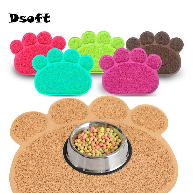 

Pet Mat Solid Color waterproof Moisture-proof mat For Dog Cat silicone pet pad bowl dog feeding placemat Easy Washing