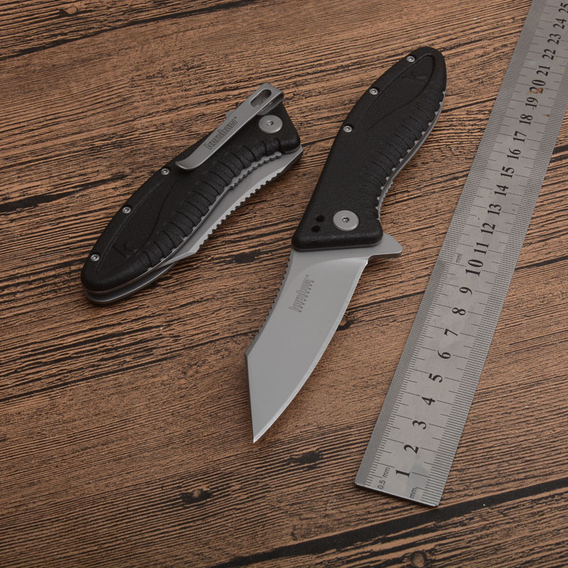 

Kershaw Grinder 1319 Razor Tactical Folding Knife ABS Handle Outdoor Camping Hunting Survival Pocket Utility EDC Tools Fishing Rescue Knife