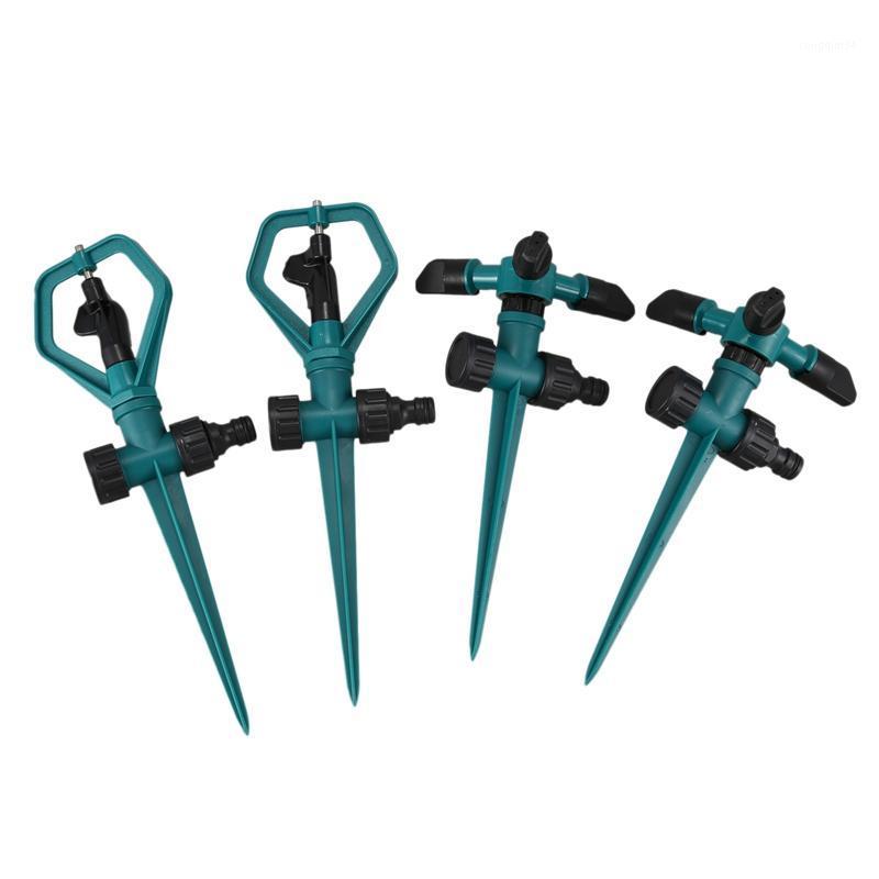 

Lawn Sprinklers, 2 Automatic Rotating Three-Arm Sprinklers and 2 Single-Arm Sprinklers for Irrigation1, Black