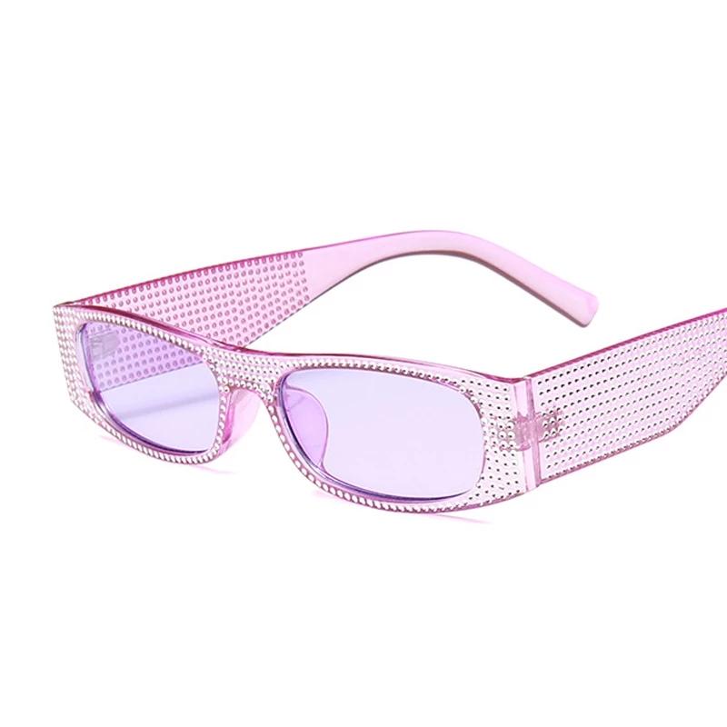 

Sunglasses Vintage Small Square Women Imitation Diamond Sun Glasses Female Retro Evening Party Eyewear Fashion