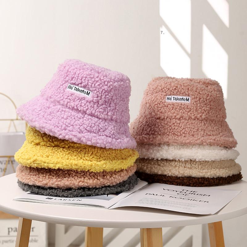 

Winter Women Hats Teddy Velvet Warm Ear Protector Fisherman Hat Accessories Vintage Lamb Velvet Cap Lovely Plush Bucket Hat 99