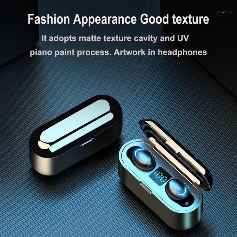 

TWS Bluetooth Earphone V5.0 9D Stereo Wireless Headphones Sport Waterproof Earphones Mini True Wireless Earbuds for cellphone1