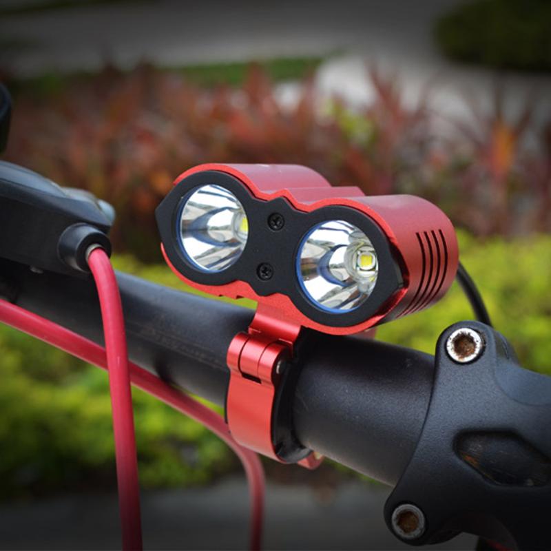 

Walkefire U2 Bicycle Light HeadLight 2400 Lumens Cycling LED Light 3 Mode Waterproof Bike Front HeadLamp with Battery Pack