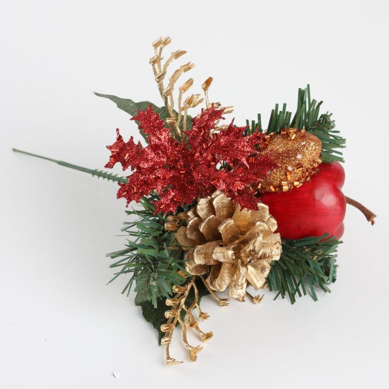 

Christmas Artificial Flowers Ornament Pine Cone Bouquet For Home Wedding New Year Decoration Fake Plants Artificial Flowers1
