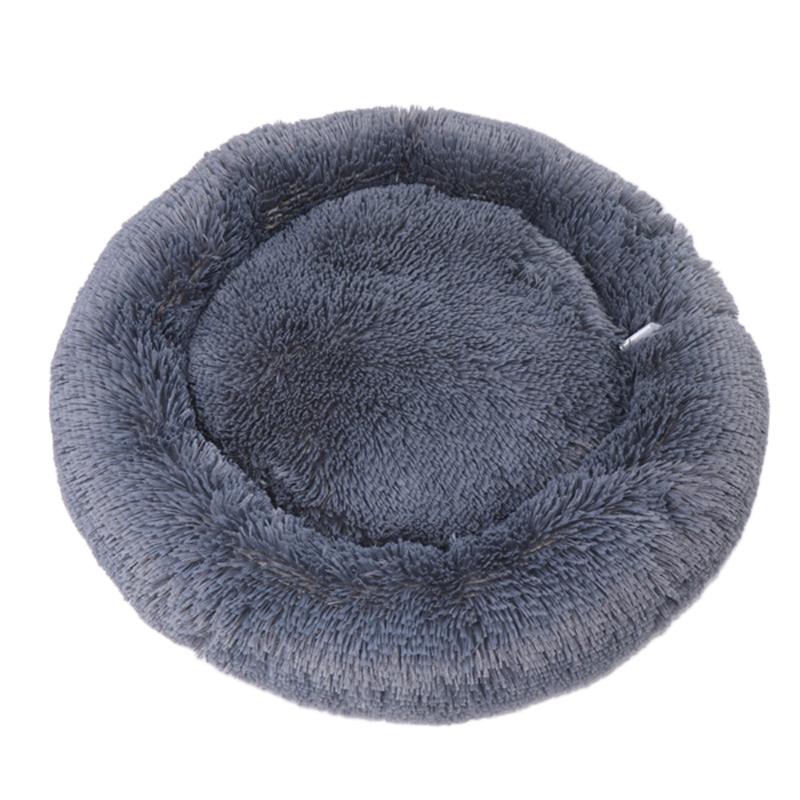 

Winter Donut Warm Plush Pet Cat Bed House Cushion Dog Kennel Cattery Puppy Sofa Mattress Tent Petshop Products M/L