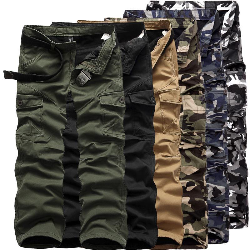 

Men's pants Winter new men with velvet padded camouflage overalls outdoor thermal pants, Black