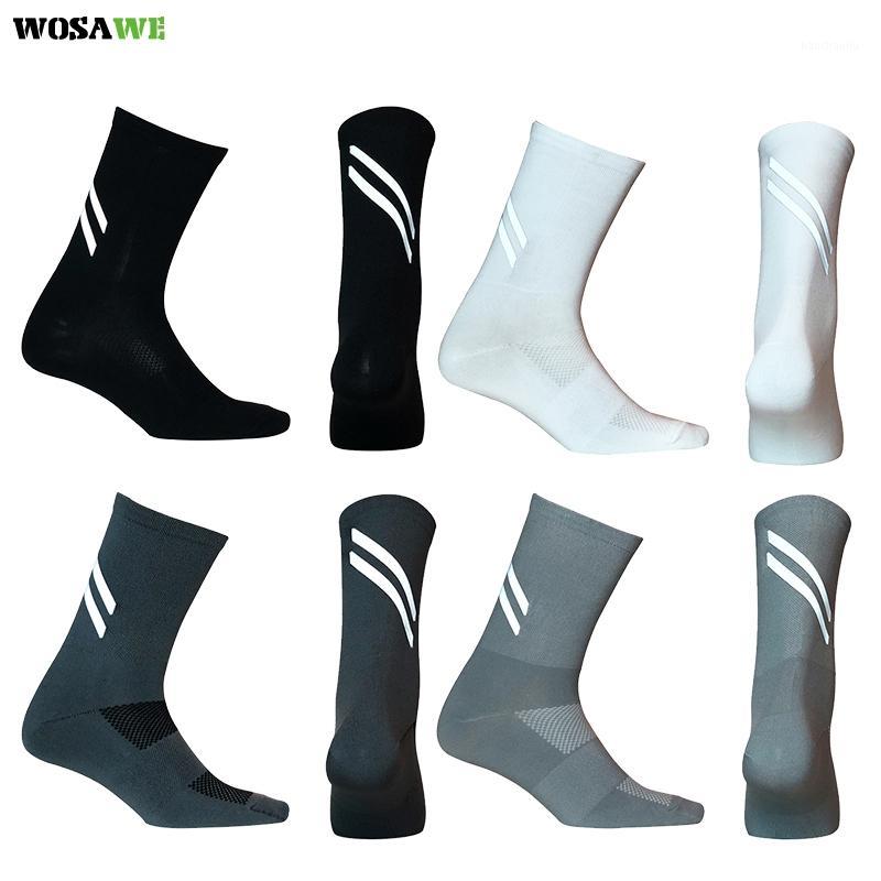 

Men Cycling Socks Breathable High Quality Outdoor Sports Socks MTB Bike Reflective Elastic Basketball Running Hiking Sock1, 10b