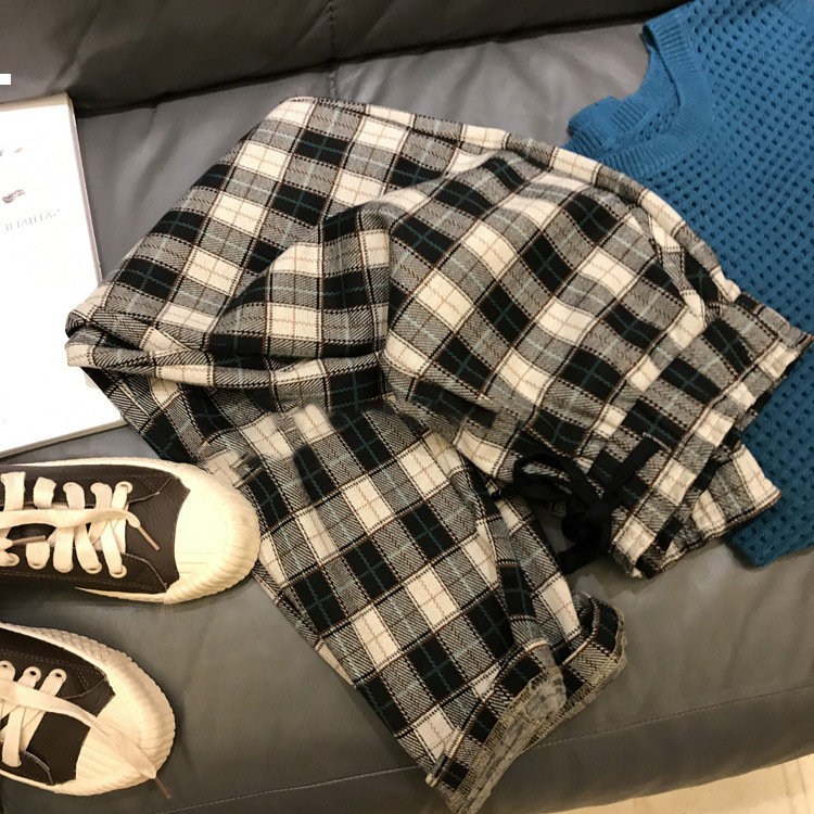 

Plaided 2021 New -autumn Kpop Style Streetwear Woman Pants O4it TTDT