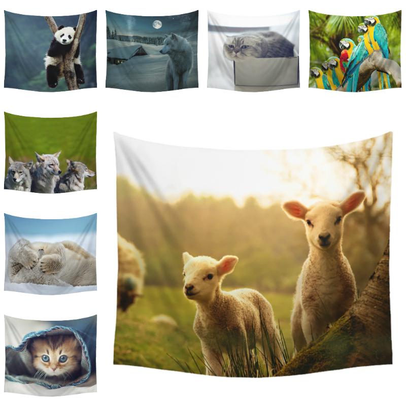 

Animal Cat Series Print Tapestry Wall Hanging Blanket Beach Towel Background Cloth Carpet Living Room Decoration