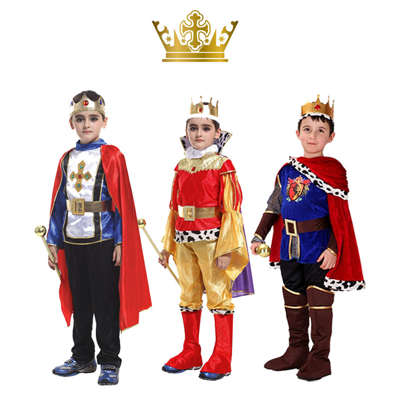 

Baby Boy Cosplay Clothes Sets Children Prince The King Dream Cosplay Costumes Kids Halloween Christmas Clothing For Boys Gift Q1215, 001