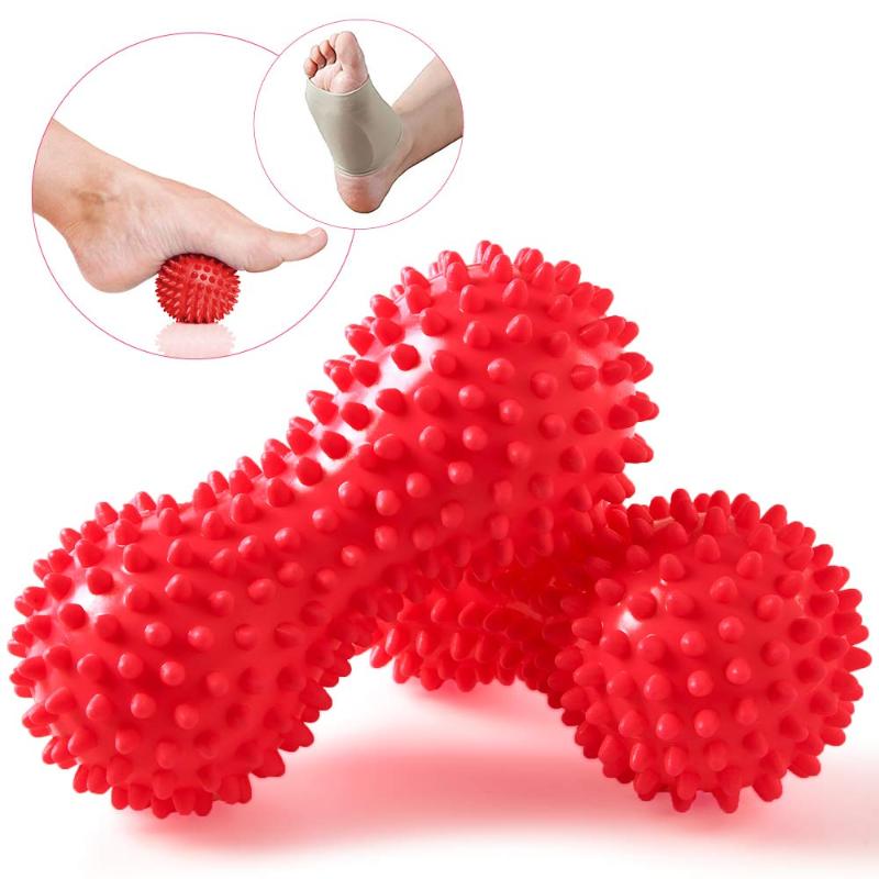 

Peanut Massage Ball Spiky Trigger Point Relief Stress Peanut Ball Therapy Health Care Gym Muscle Relex Apparatus