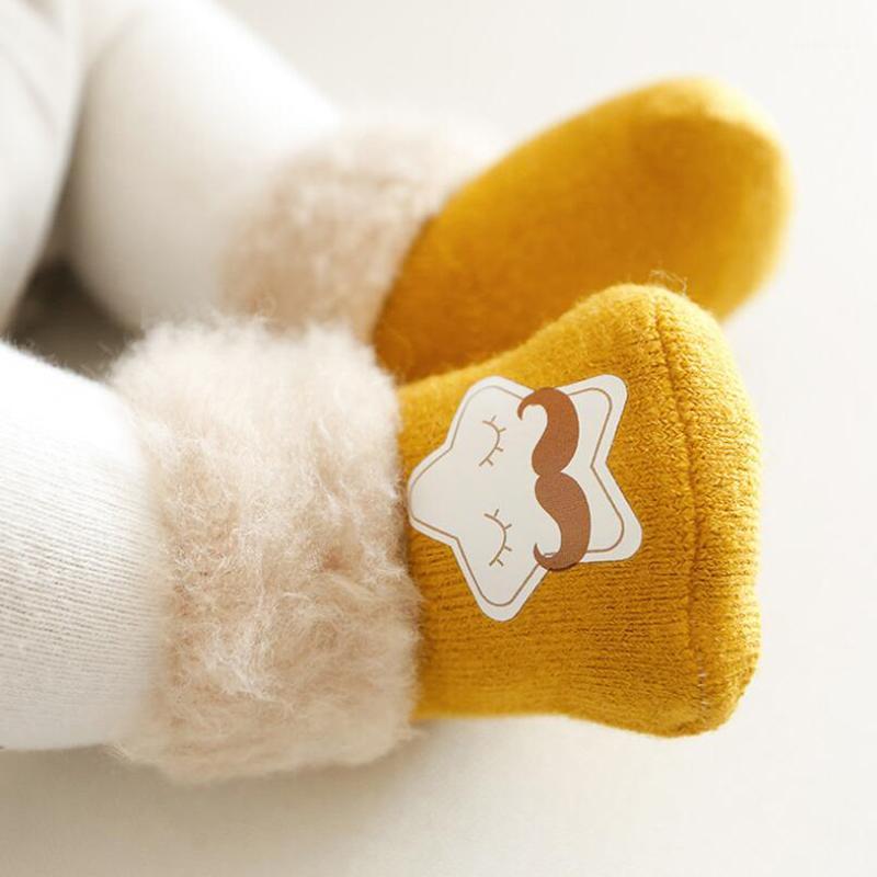 

3 Pairs Infant Baby Socks Winter Plus Velvet Thick Kids Girls Boys Sock Cute Cartoon Newborn Toddler Warm High Tube Socks1