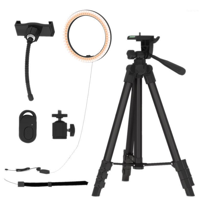 

10 Inch Selfie Ring Light with Adjustable Tripod Stand & Phone Holder LED Ring Light Compatible with Phones and Cameras1