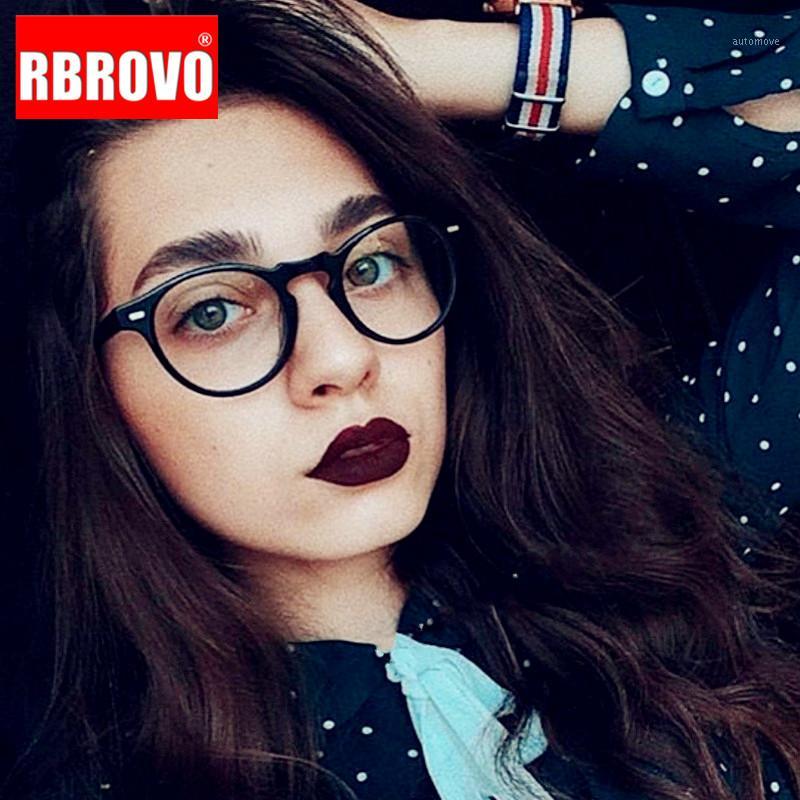 

RBROVO 2020 Round Glasses Frame Women Vintage Glasses Luxury Eyeglasses for Women/Men Designer Lentes De Lectura Mujer1