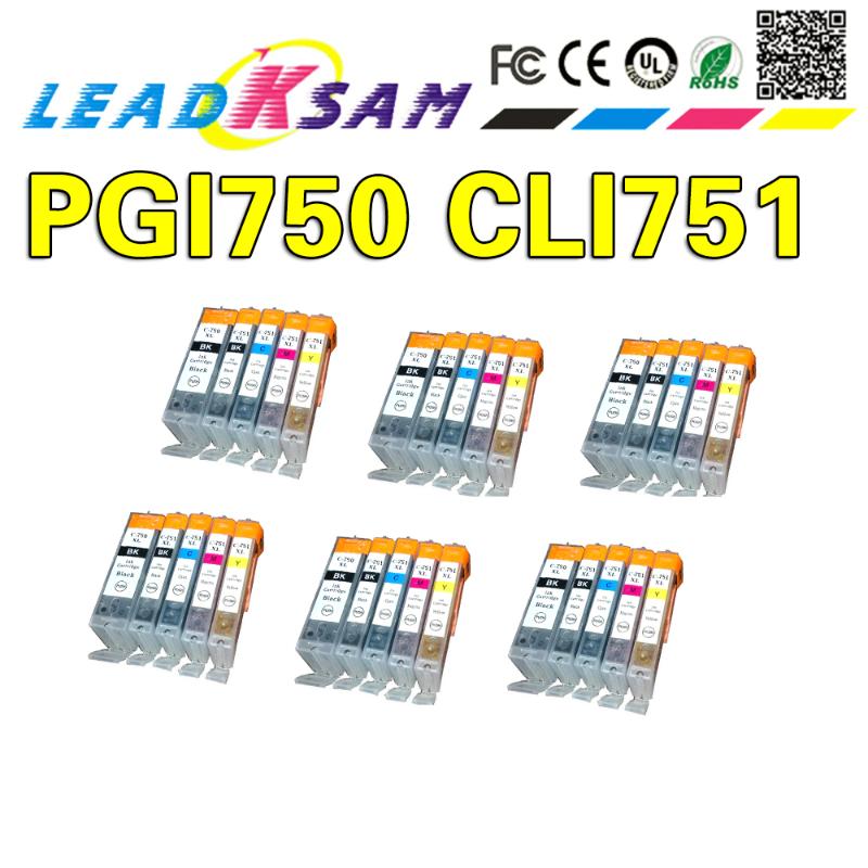 

750 751 compatible Ink Cartridges for canon PGI750 CLI751 PIXMA MG5470/MG6370/MG6470