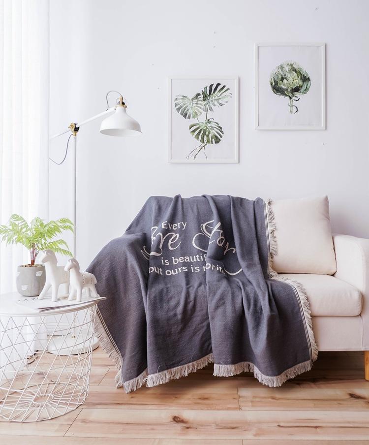 

Drop Shipping Nordic Sofa Blanket for Living Room Slipcover Knitted Thread Throws Dustproof Cover Tablecloth Tapestry 130*160cm