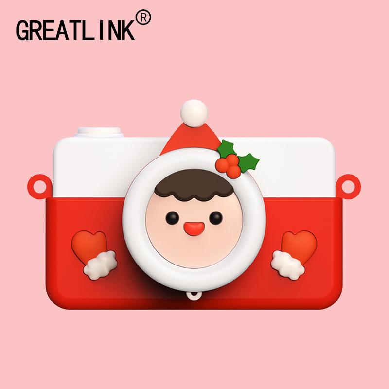 

Christmas Limited Edition Children Mini Camera Cute Cartoon Christmas Children Digital Camera For Gift For Kid