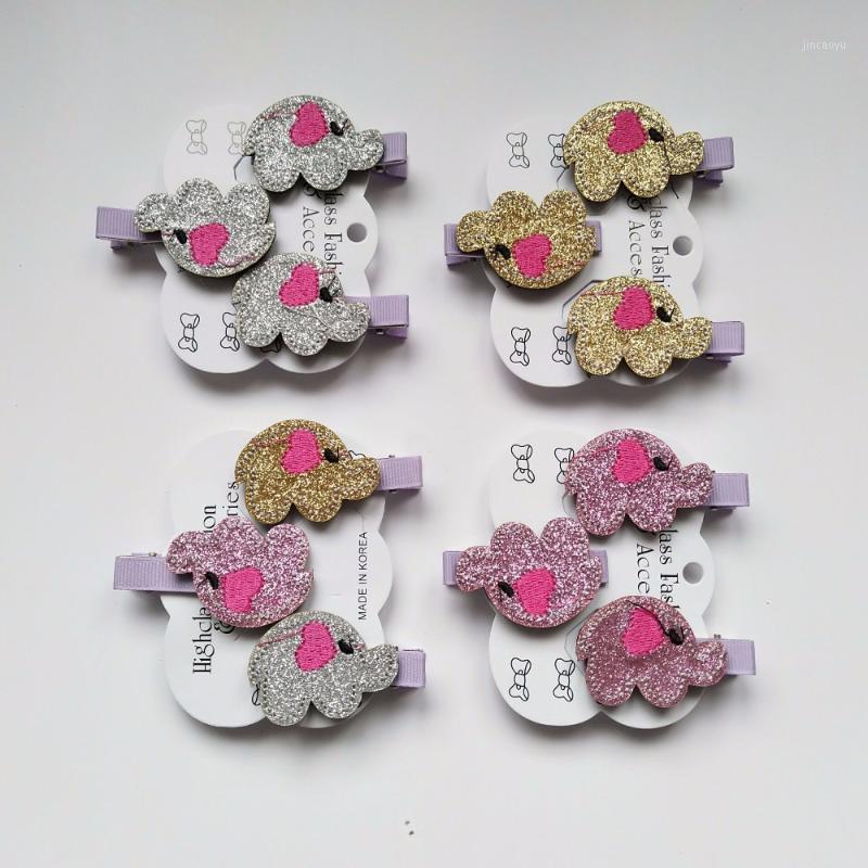 

3PCS/set fashion girls headwear baby clips Cartoon pig hairclip kids hairpin hair accessories pins Barrettes children hair clip1, Pink