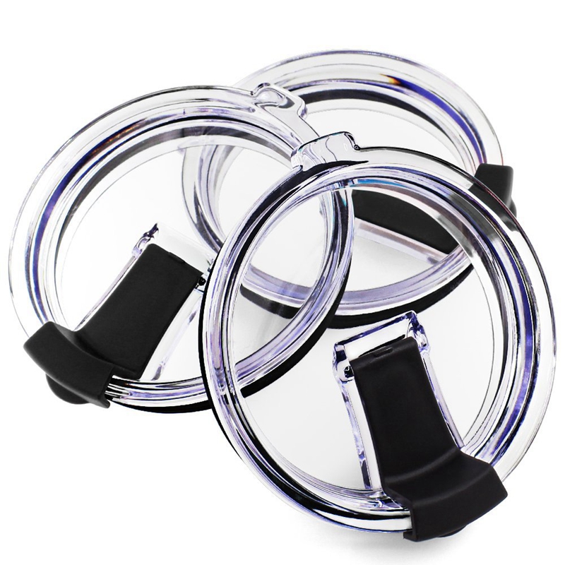 

20oz 30oz Cups Lid Clear Lids Cover Cars Beer Mugs Covers Splash Spill Proof Locking Slider Open/Close Covers VTKY2223