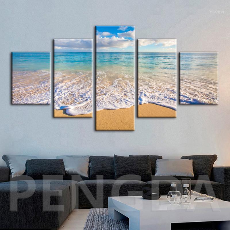 

Canvas Pictures Home Decor Beach Scenery Paintings Fashion Wall Art Prints Poster Hotel Modular Modern Style Living Room Frame1