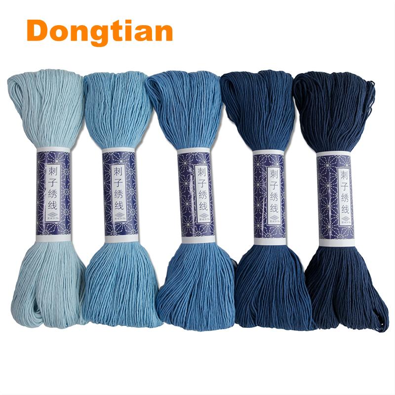 

100Meter/piece 100% Cotton 10 Strands Thick Sashiko Thread 15 Colors Available, S1