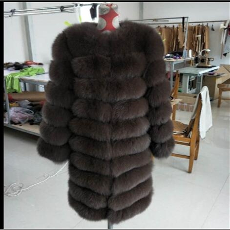 

Fox 2020 New Women's Fur Coat in Long Section a Short Paragraph One Wearing Four of the Women Fashion Leather Vest Straight From Pm14, The picture