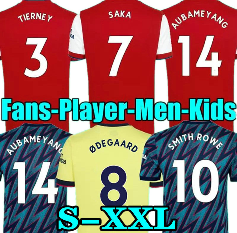 

21 22 THOMAS Player version FANS soccer Jersey SPECIAL PEPE 2021 2022 football shirt Kids TAVARES kit HOME SAMBI WHITE SAKA TIERNEY SMITH ROWE ODEGAARD, 21 22 home