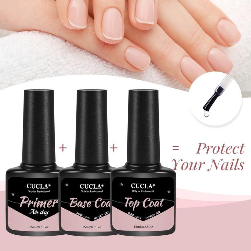 

Three-piece Nail Primer Fast Dry Primer Desiccant Seal Set UV LED Gel Base Gel Nail Polish For Art Design TSLM1, 02