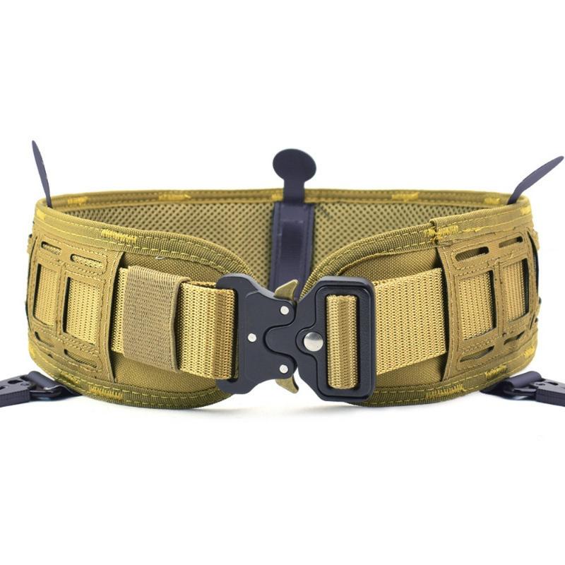 

Multifunctional Tactical Girdle Belt Hunting Combat Suit Men's Paintball Girdle Accessories Outdoor Training Equipment, Yellow