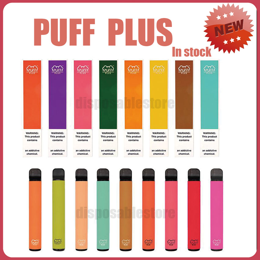 

Puff plus PUFF BAR PLUS 800+Puff Disposable Pod Cartridge 280mAh Battery 3.2mL Pre-Filled Vape Pods Stick Style 80 Colors Portable Vaporizer