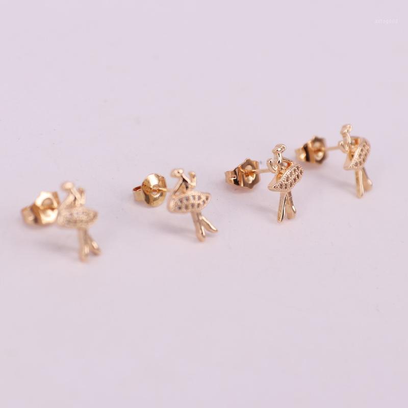 

Stud Dancing Girl Brass Ear With Cz For Festival Gift To Friend And Mother Beauty Diy Jewelry Buy 1 Get Free Box1