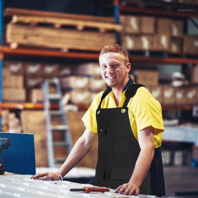 

Canvas Apron Unisex Adjustable Barista Bartender Barber Chef Barber Work Wear Hairdressing Restaurant Overalls Uniform1