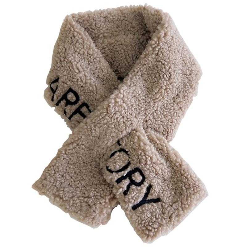 

New Winter Women Letter Scarf Warm Plush Neck-Cross Collar Wraps Sjaal Voor Dames Bufandas Mujer Szalik Encharpe Femme Hiver