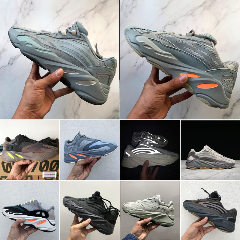 

With Box 2019 Hospital Teal Blue Wave Runner 700 Inertia 2.0 Tephra Geode Mauve 3M Material Men Women Running Shoes Sport Sneakers, #1 wave runner
