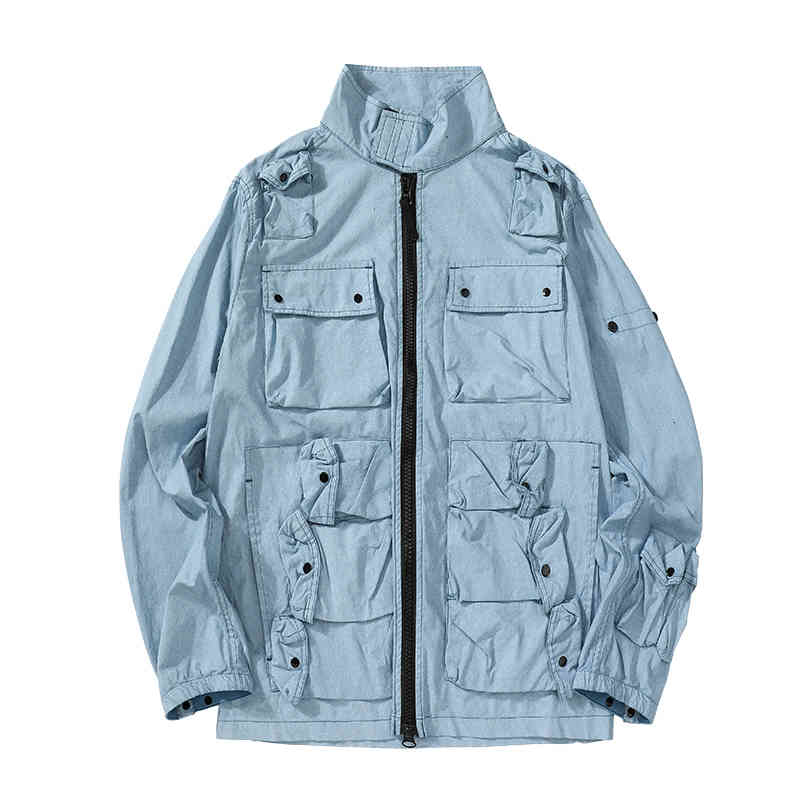 

Men's Jackets SS Mens Outerwear Solid men's fashion jacket Comfortable casual street Coats pockets tops Original Turkish fabric CPAW, White