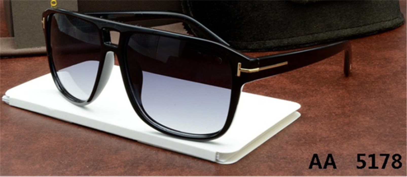 

New round Sunglasses Man Woman Eyewear tom Fashion Designer Square Sun Glasses UV400 ford Lenses Trend Sunglasses 5178 0394 0392 tomm, White;black