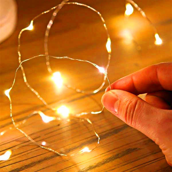 

Design 2m Bottle Stopper Lamp String Bar Decoration Lights Warm White high-quality material LED Strings Earth Yellow