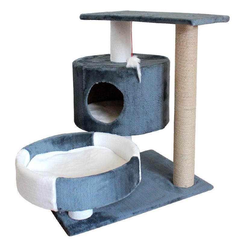 

cat climbing frame cat litter tree solid wood one small frame scratch column multi-layer jumping toy